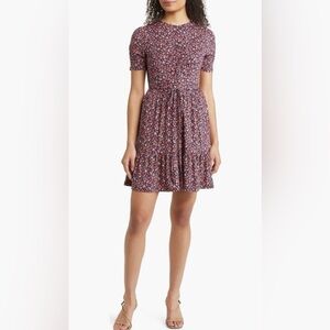 BODEN Short Sleeve Fit and Flare Dress